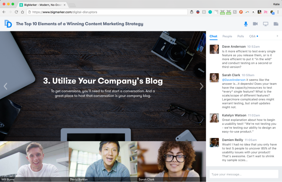 Captura BigMarker Web Conferencing