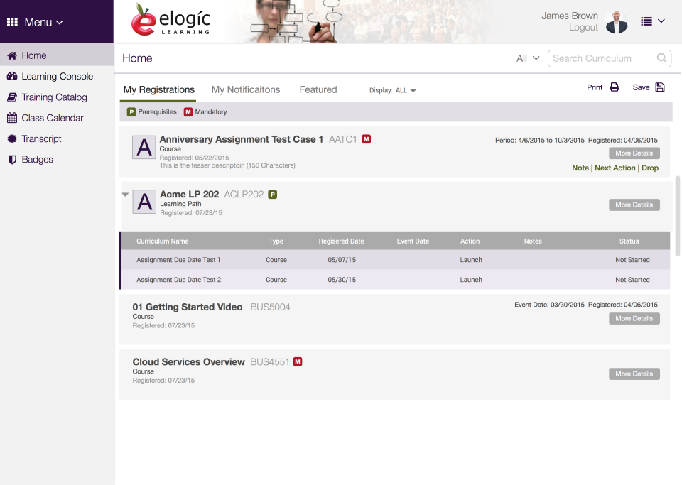 Captura eLogic Learning