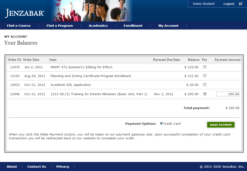 Captura Jenzabar eLearning