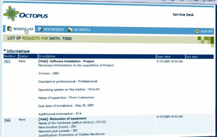 Captura Octopus Soporte TI