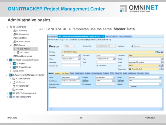 Captura OMNITRACKER IT Solution