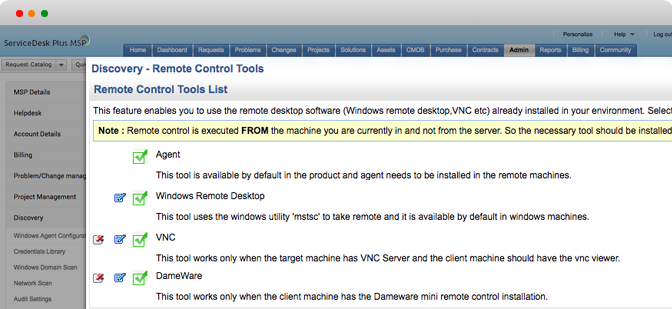 Captura ServiceDesk Plus MSP