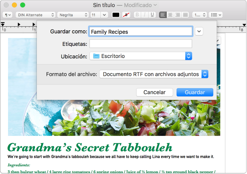 Captura TextEdit Editor