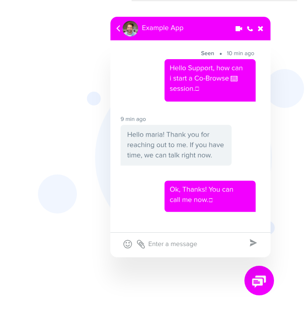 Captura Acquire Chat en Vivo