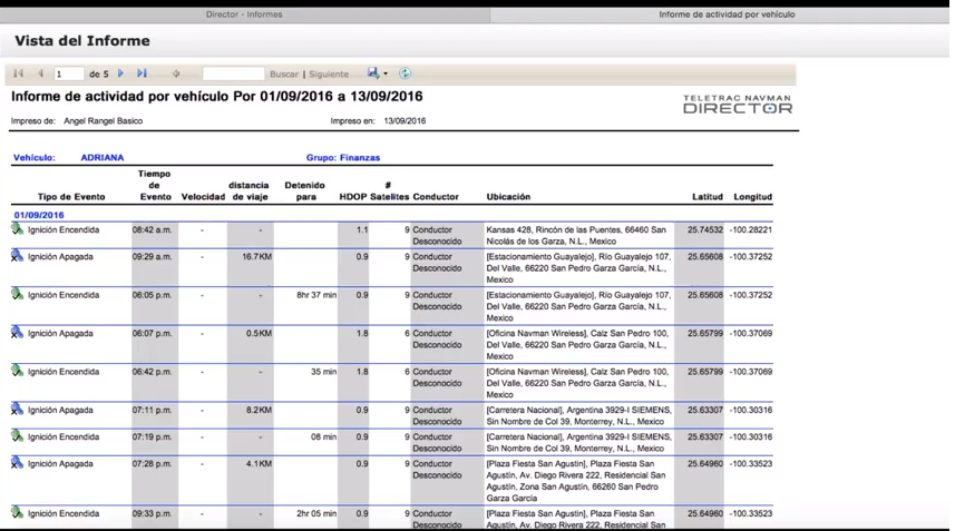 Captura Teletrac Navman