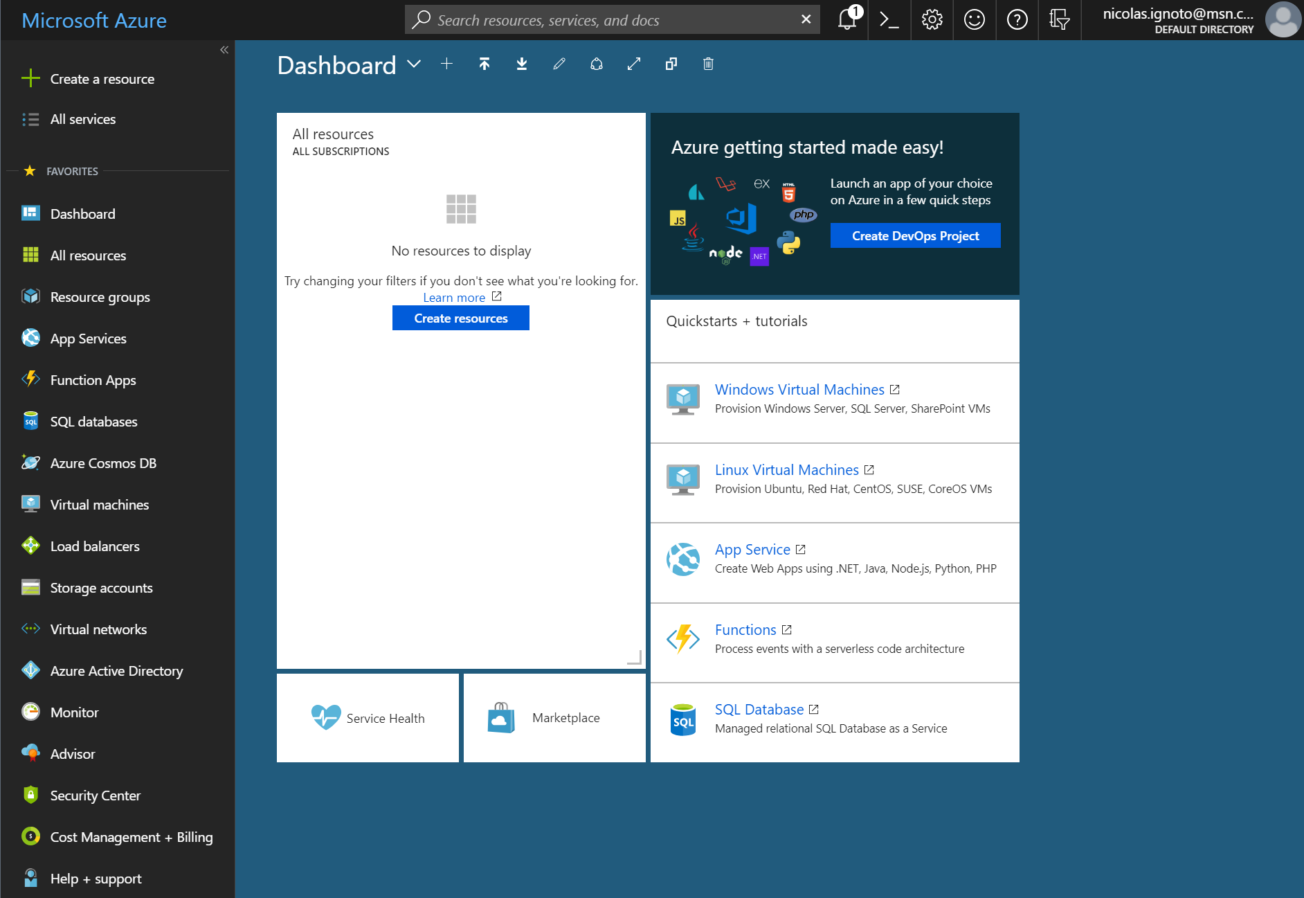 Captura Microsoft Azure