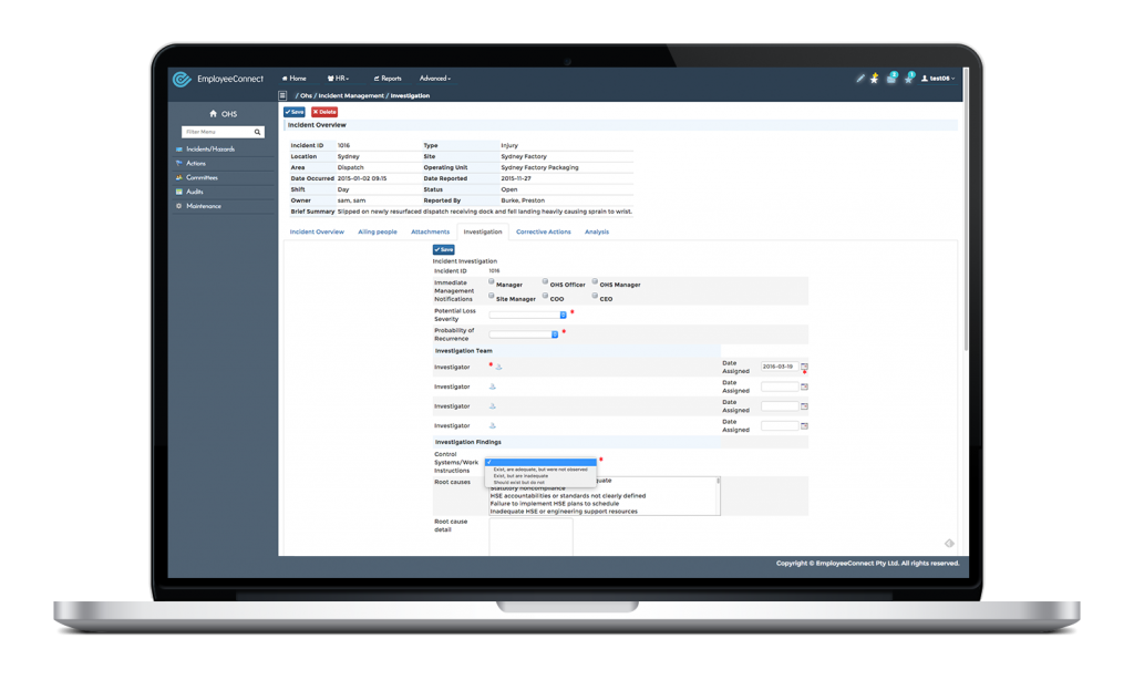 Captura EmployeeConnect