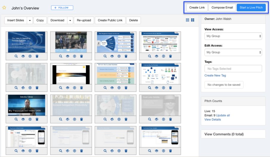 Captura ClearSlide Presentations