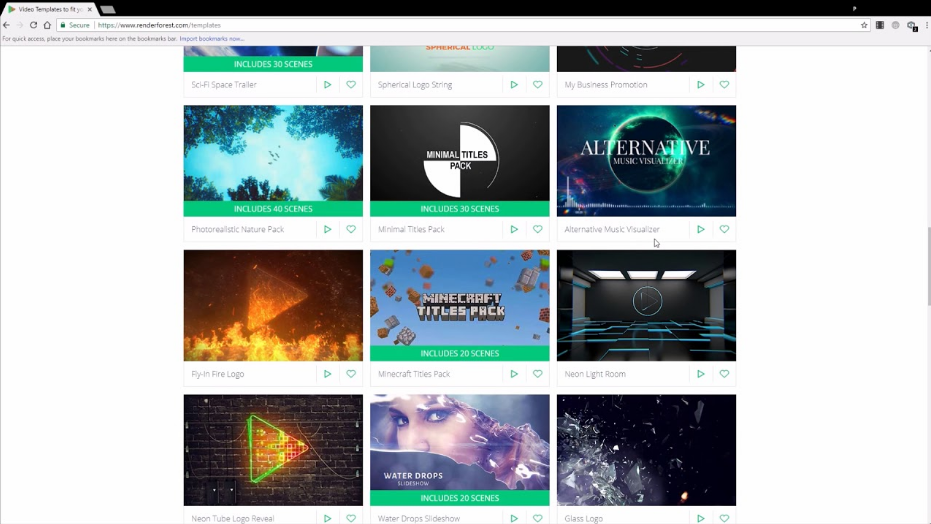 Captura RenderForest OnLine