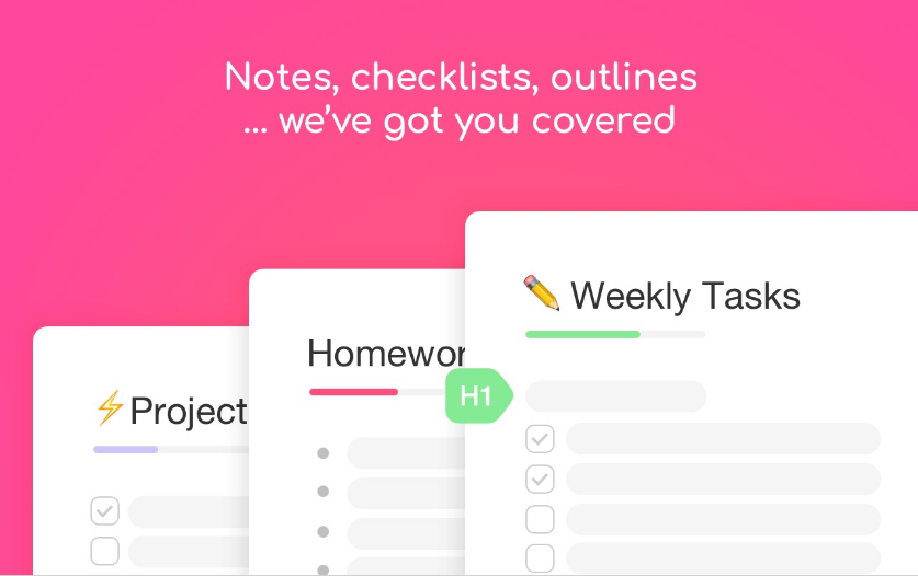Captura Taskade Lista de Tareas