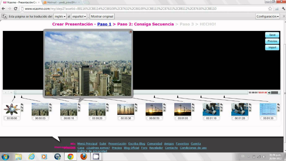 Captura Vcasmo Software Presentación