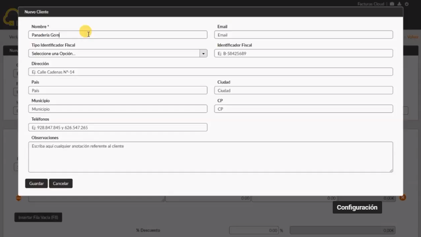 Captura FacturasCLOUD