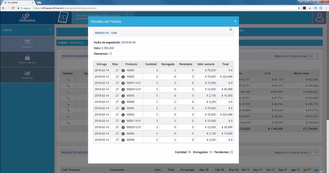 Captura Ofima Software Nómina