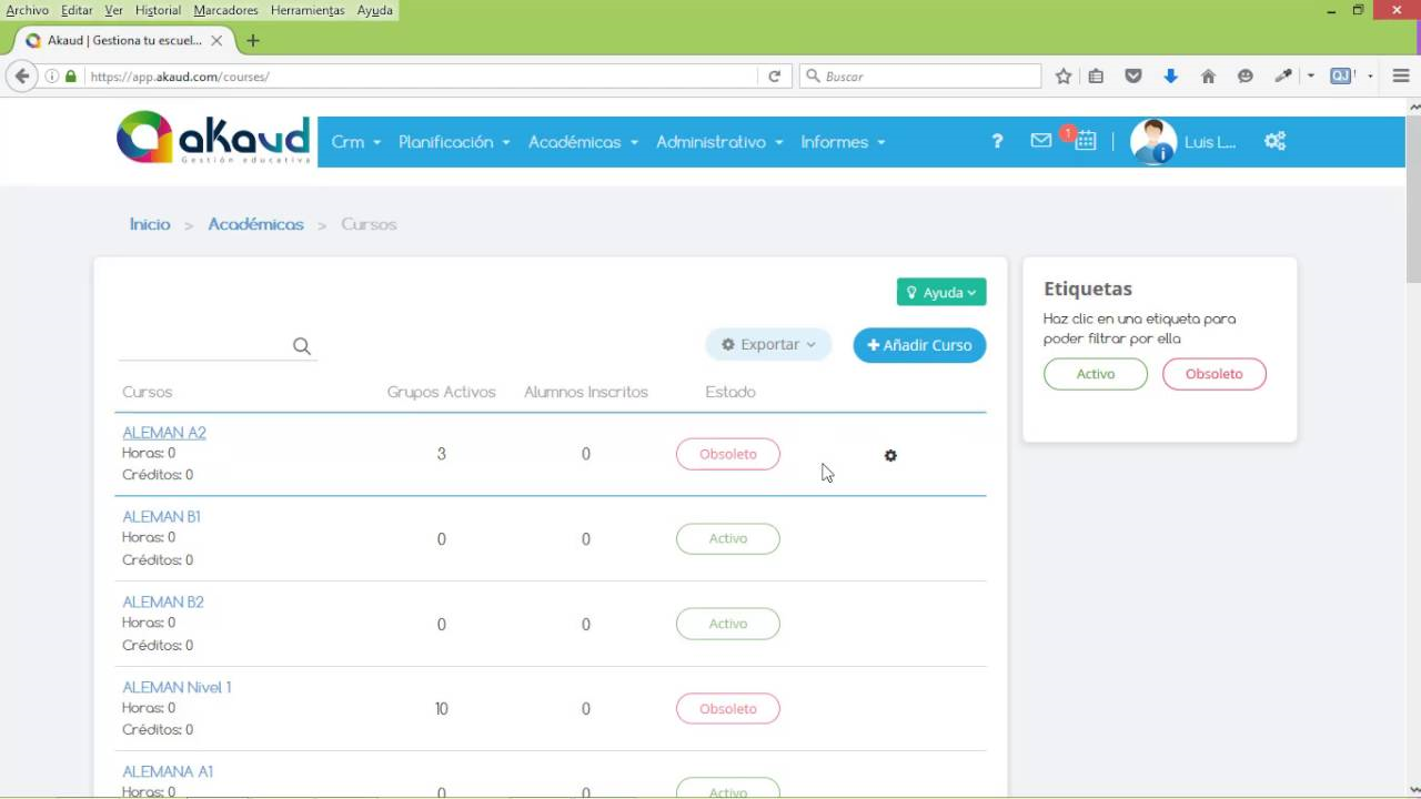 Captura AKAUD Escolar