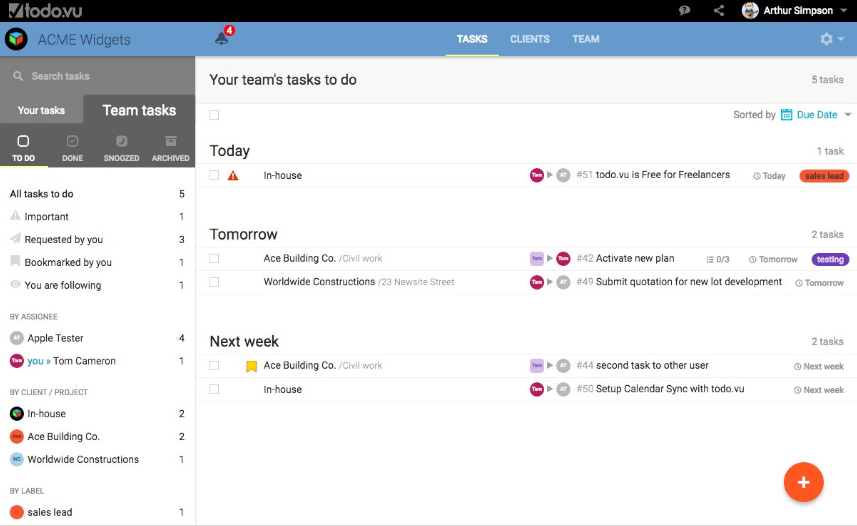 Captura Todo.vu Gestión de Proyectos