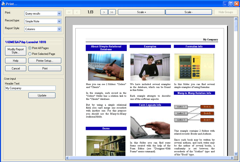 Captura Brillant Database