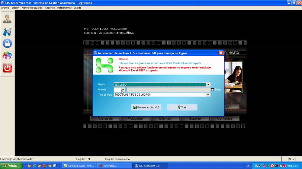 Captura SAS Académico