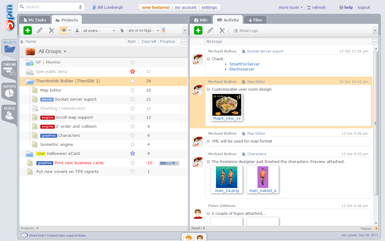 Captura 5pm Gestión de Proyectos