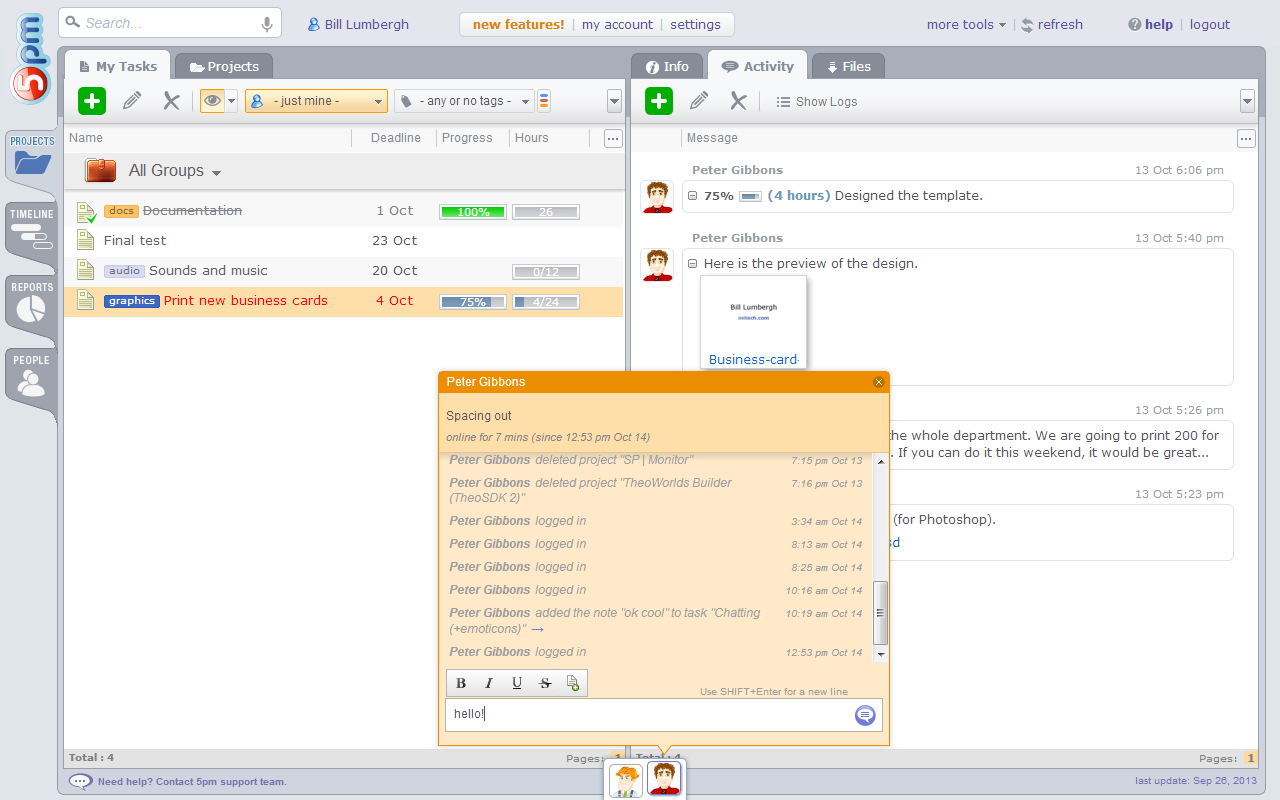 Captura 5pm Gestión de Proyectos