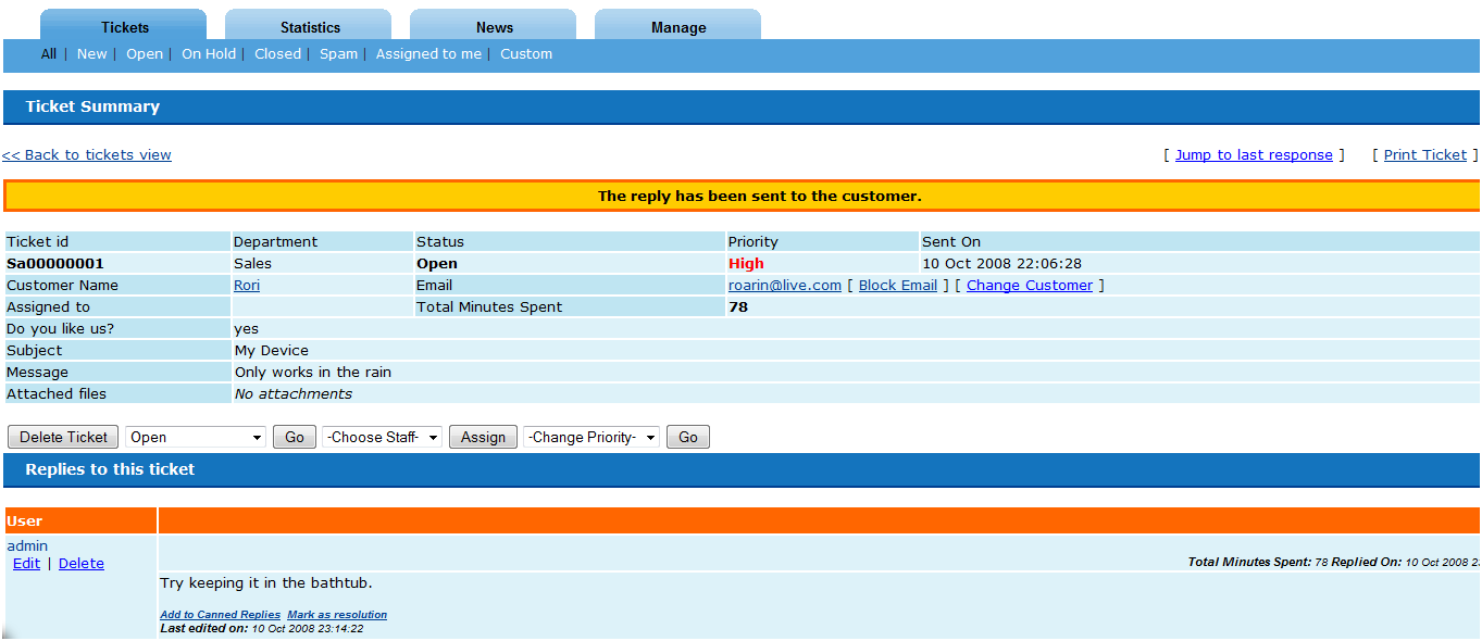 Captura Help Desk Pilot
