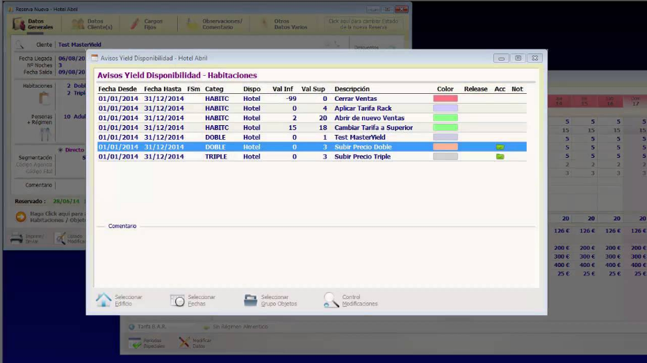 Captura MasterYield PMS