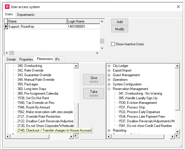 Captura RoomKeys PMS