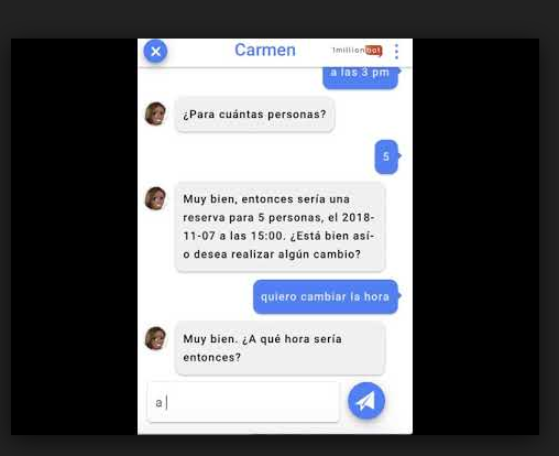 Captura 1millionbot Chatbot