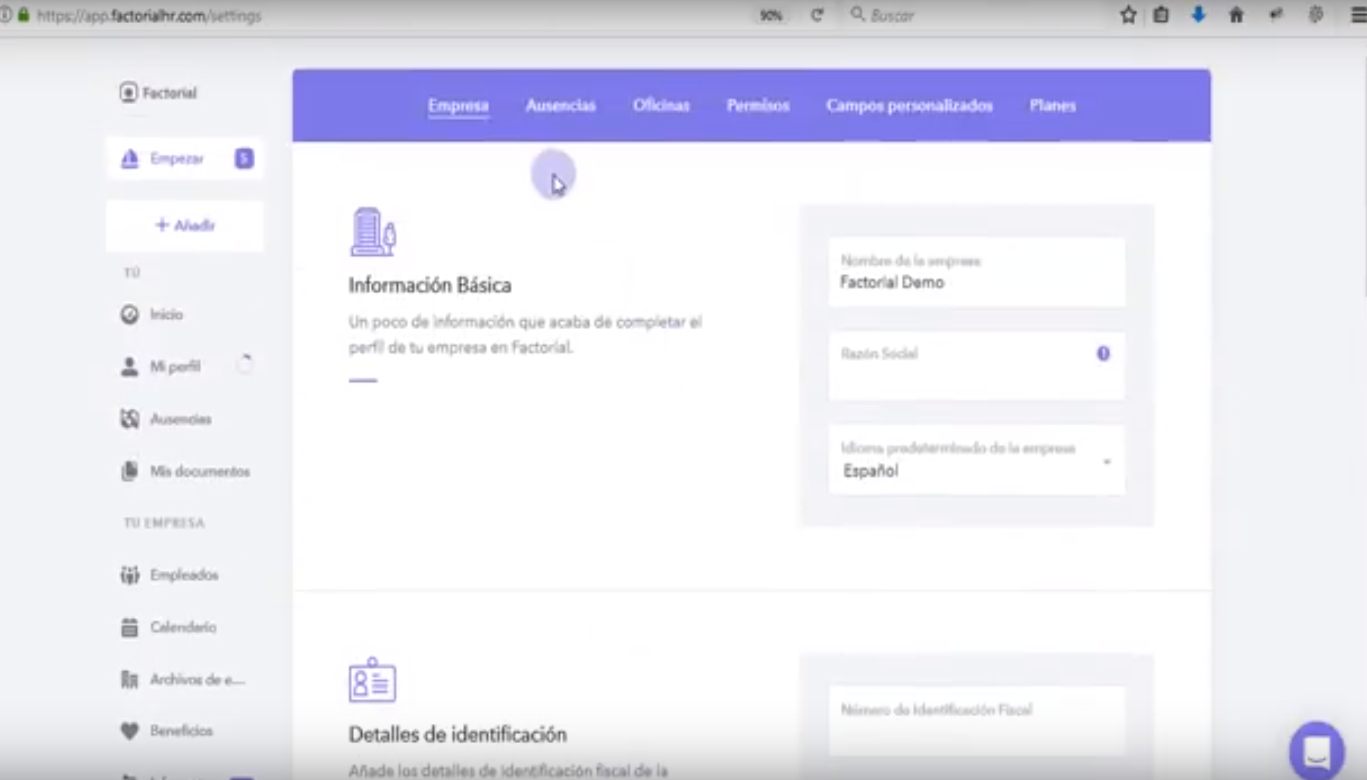Captura Factorial Nóminas
