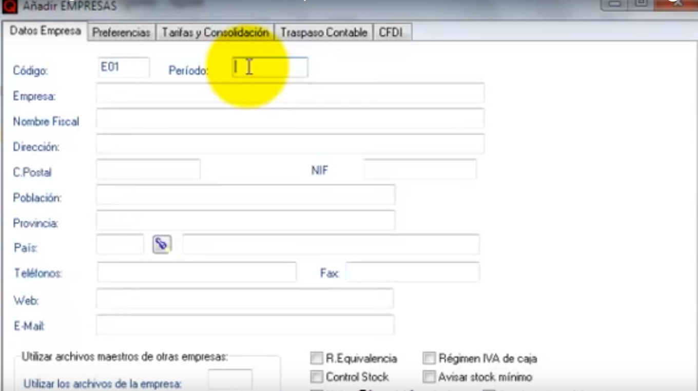 Captura QFACWIN Software ERP