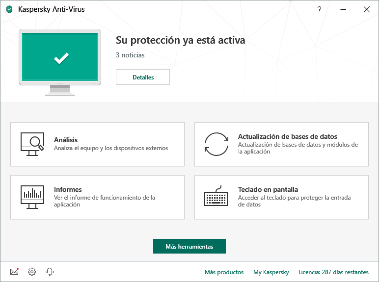 Captura Kaspersky Anti-Virus