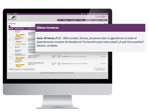 Captura SalesUp! CRM inmobiliario
