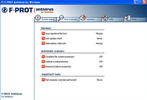 Captura F-PROT Antivirus