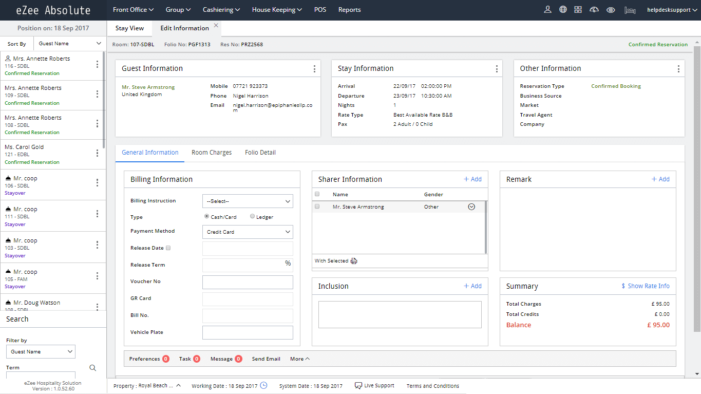 Captura eZee Absolute