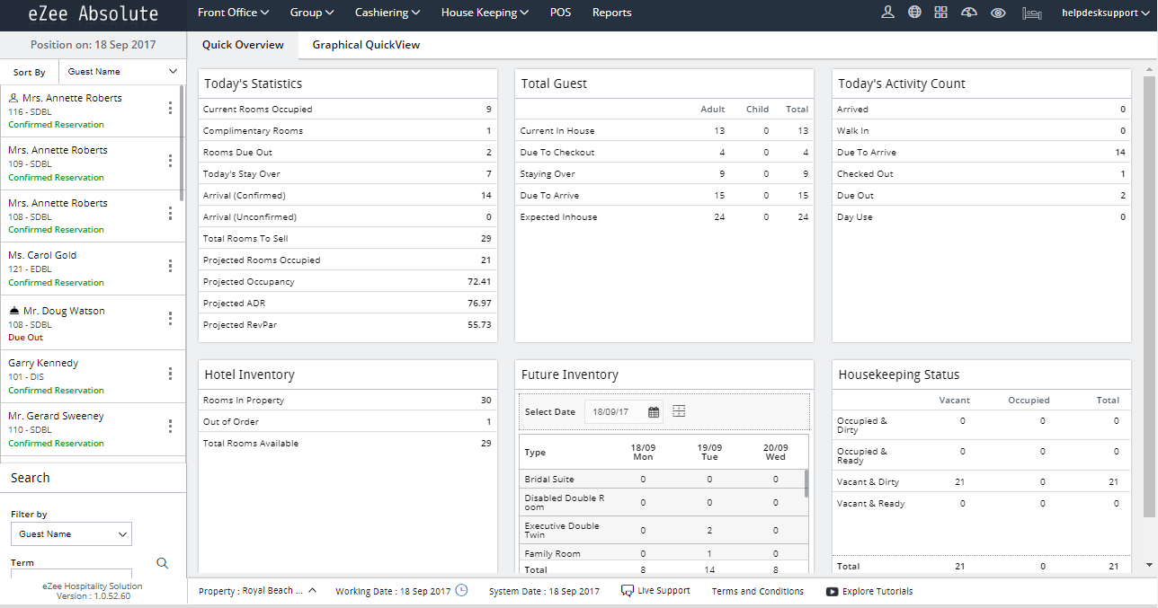 Captura eZee Absolute