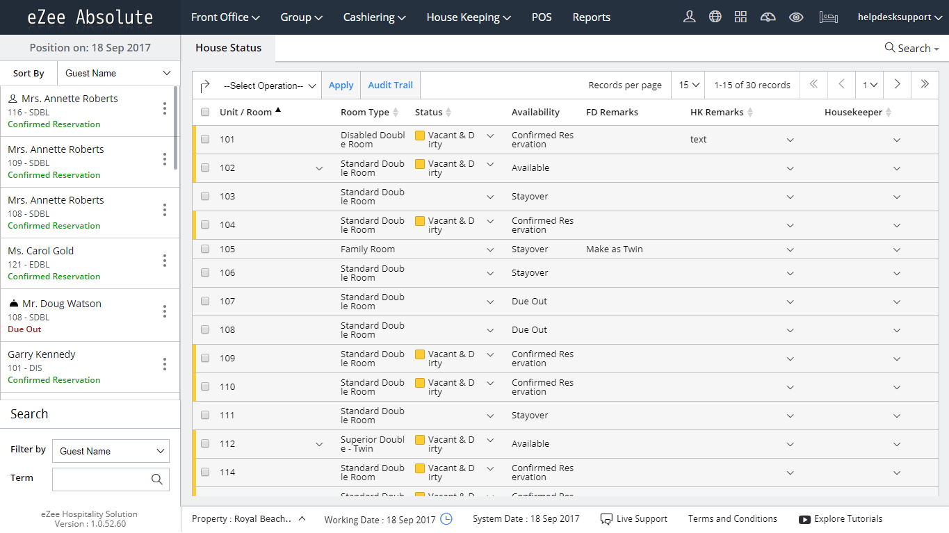 Captura eZee Absolute