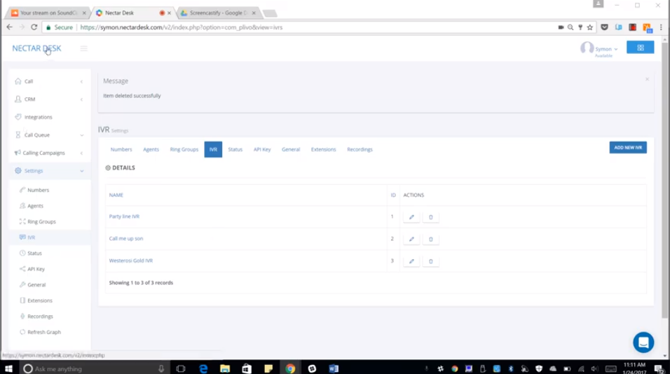 Captura IVR Nectar Desk