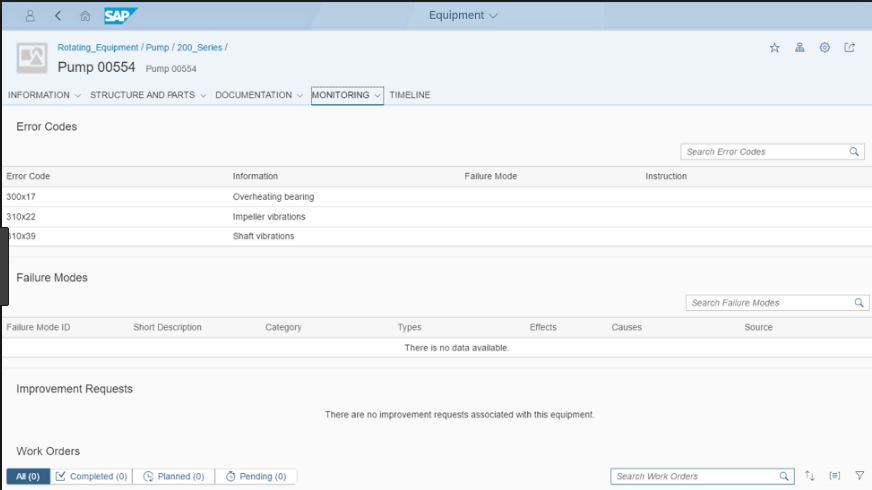 Captura SAP Predictive Maintenance