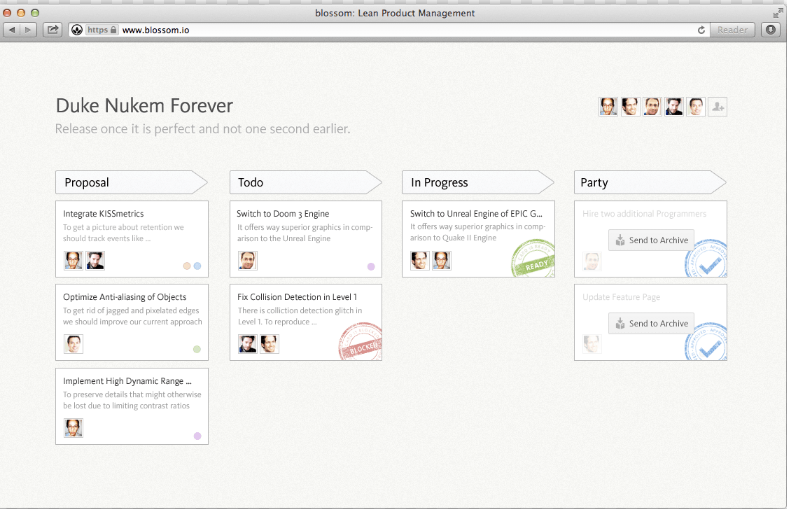 Captura Blossom Kanban