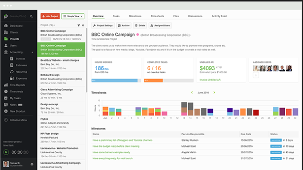 Captura Paymo app Kanban