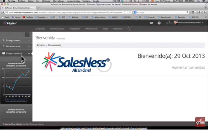 Captura SalesNess Ventas