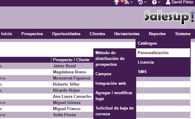 Captura SalesUp Ventas