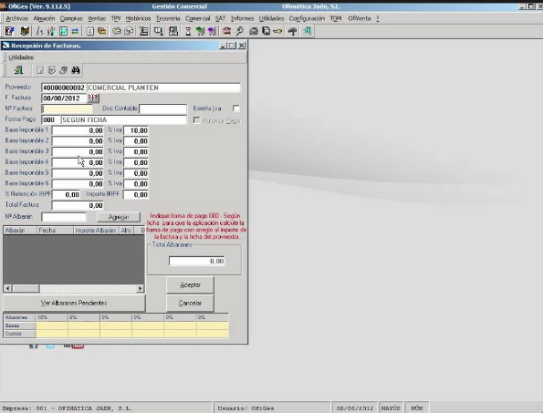 Captura OfiGes Empresarial