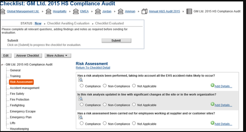 Captura Optial Software Auditoría