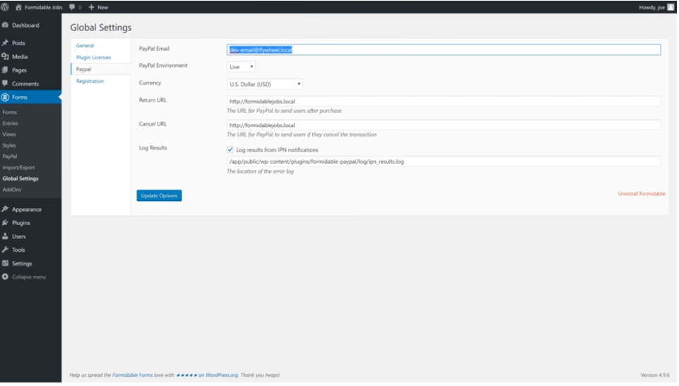 Captura Formidable Forms