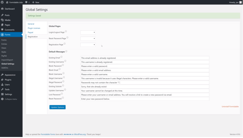 Captura Formidable Forms