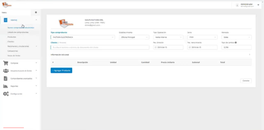 Captura SoluTI-FACTURA